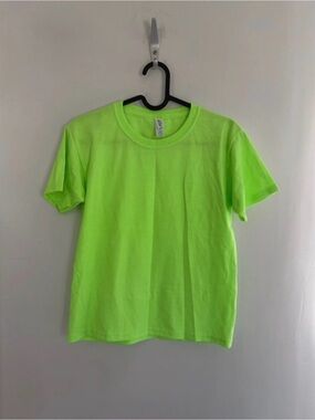 Jerzees Neon Green Short Sleeve Kids Tee